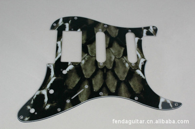 【类FENDER电吉他护板ST剑龙纹护板单单双拾音器孔】价格,厂家,图片,乐器配件,惠州市惠阳区秋长倍音五金电子加工部-