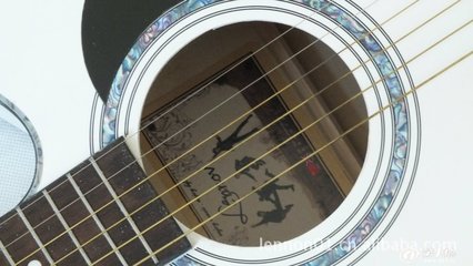 优质民谣吉他 lennov 41寸白色新款 专业商家为您供应高品质吉他_民族弹拨乐器_第一枪